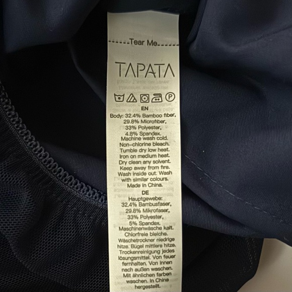 NWT Button Down Long Sleeve Bodysuit Navy Blue Size S - Picture 9 of 13